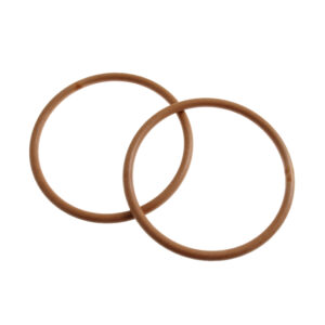 Round Bag Handles, light Wood Effect plastic handles